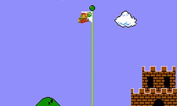 Super Mario Bros. - skok przez maszt