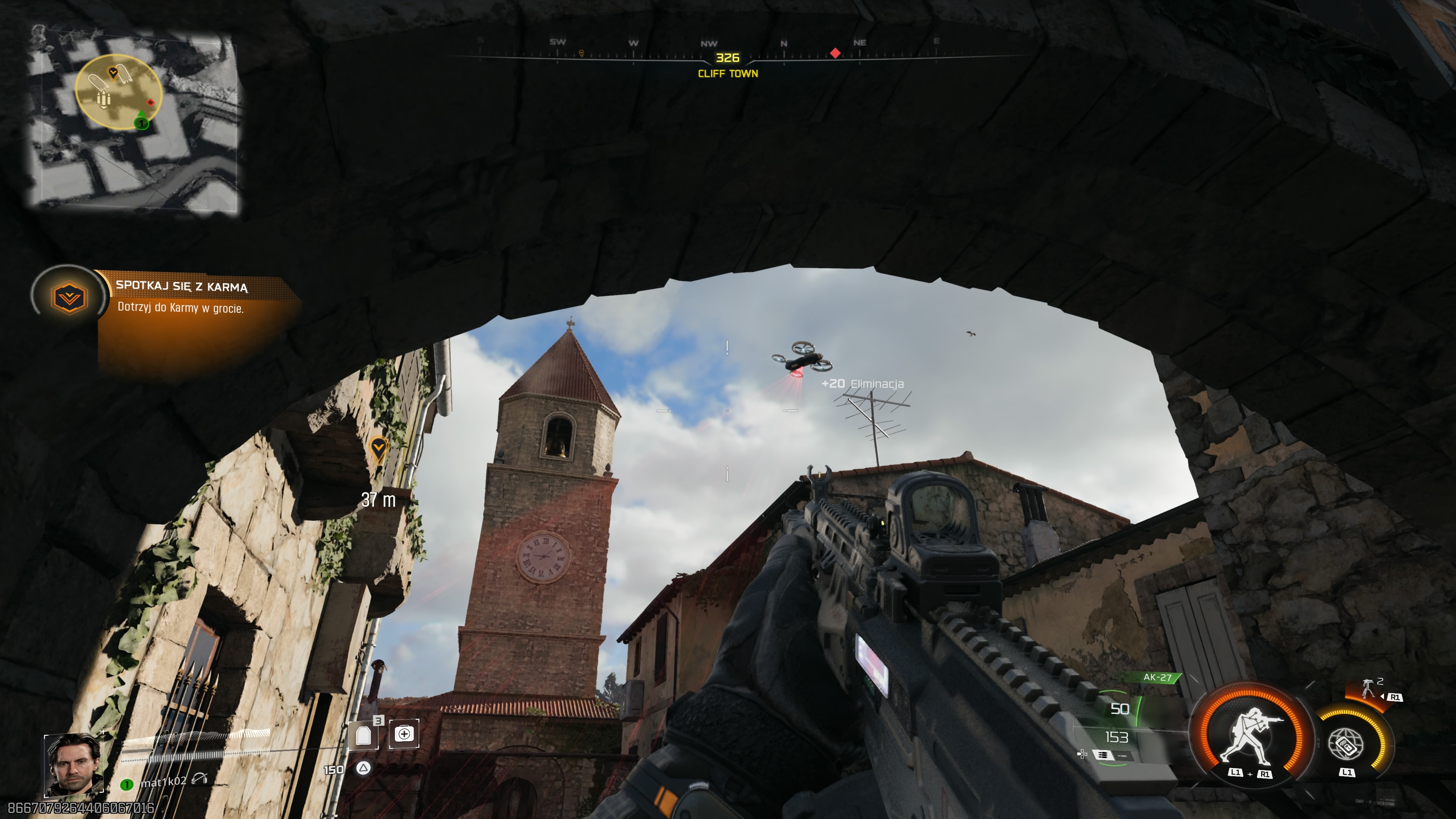 Call of Duty Black Ops 7 - Infiltracja: Widmo 1, drony bojowe, Karma, VTOL, skok, wingsuit, stocznia