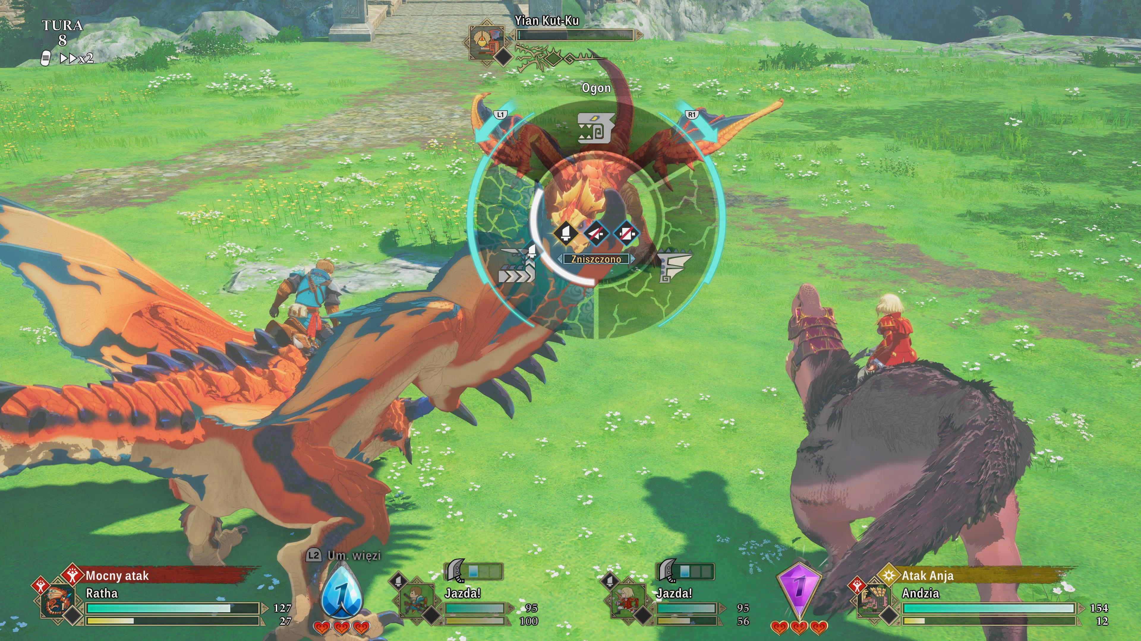 Monster Hunter Stories 3 - graliśmy - playtest - walka