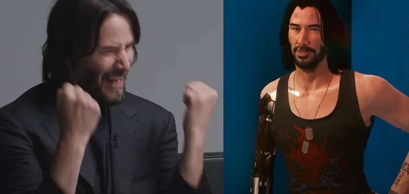 Keanu Reeves jest bardzo zadowolony, że gracze chcieli z nim uprawiać seks w Cyberpunku 2077