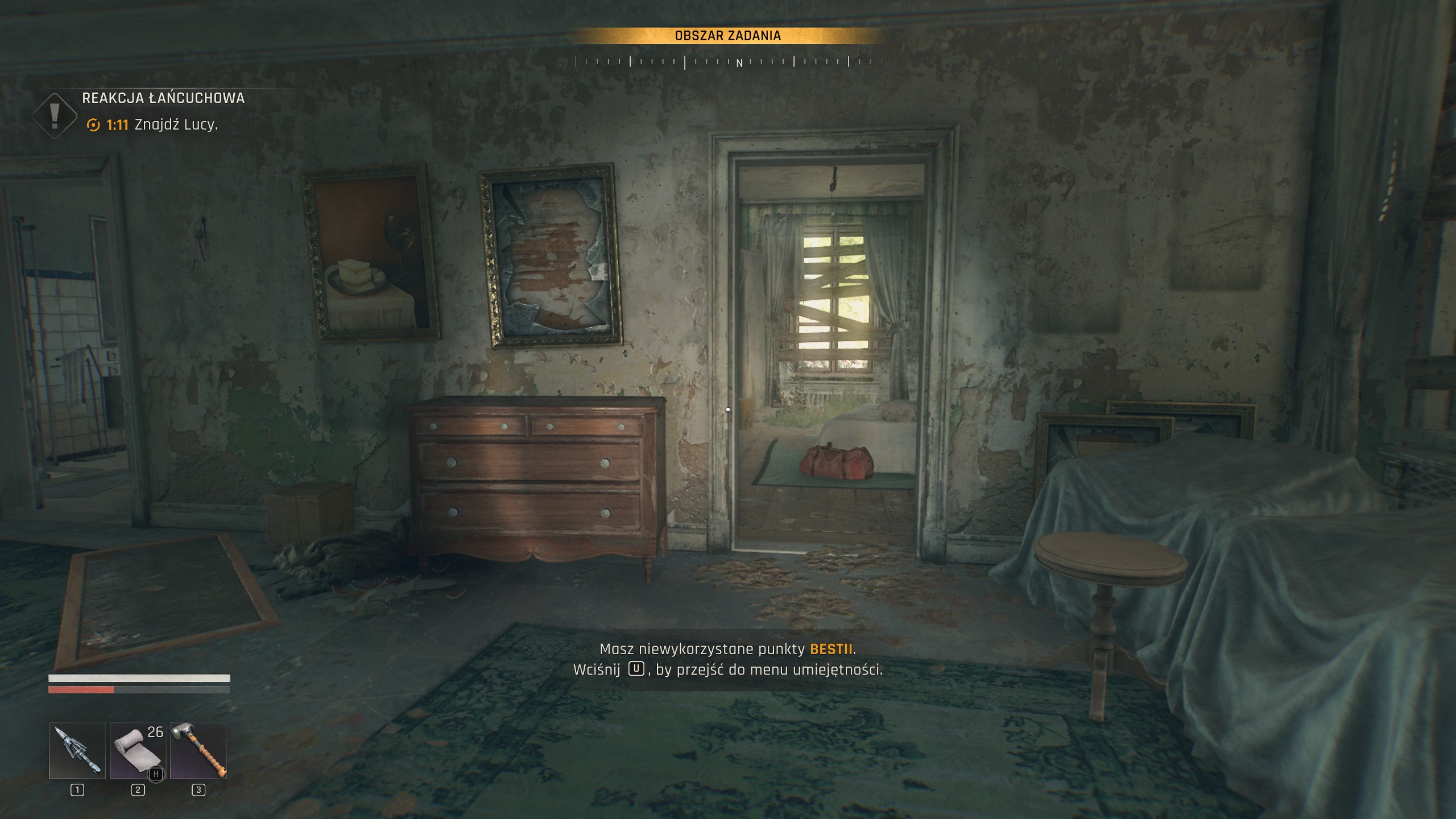 Dying Light The Beast - Reakcja łańcuchowa: butle, Lucy, domki letniskowe, racje, paliwo, stacja benzynowa
