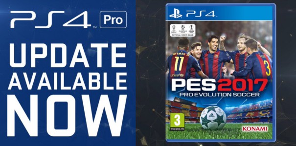 Pro Evolution Soccer 2017 dostało aktualizację pod PlayStation 4 Pro