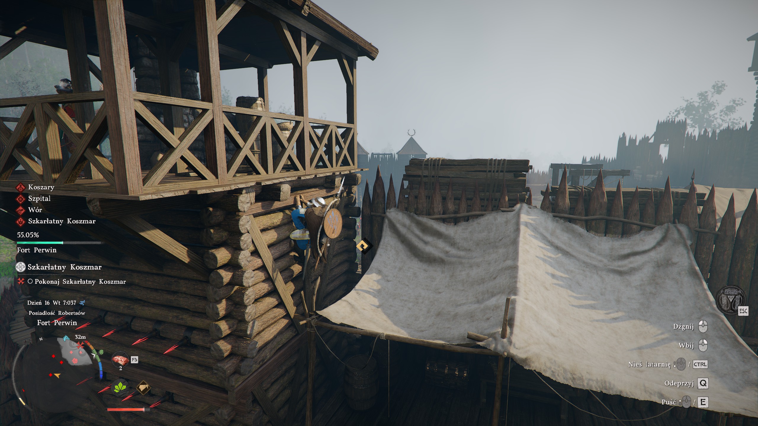 Crimson Desert - Dziwny czerwony dym, Szkarłatny Koszmar, Zasłona: fort Perwin, brama