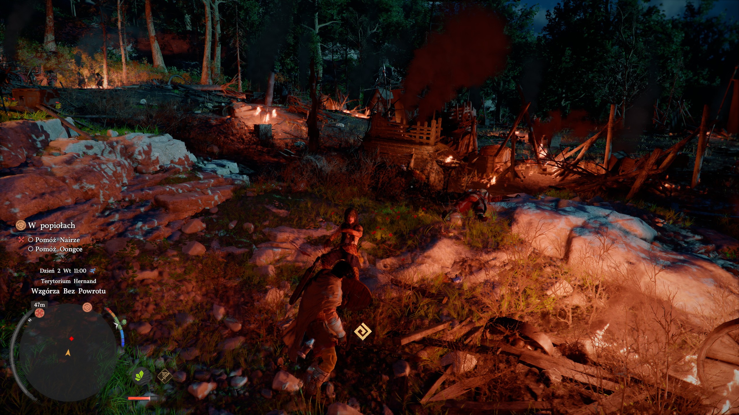 Crimson Desert - W Popiołach: Szarogłowy, Niedźwiedzie, pomóż Nairze, Yannowi, Oongonce