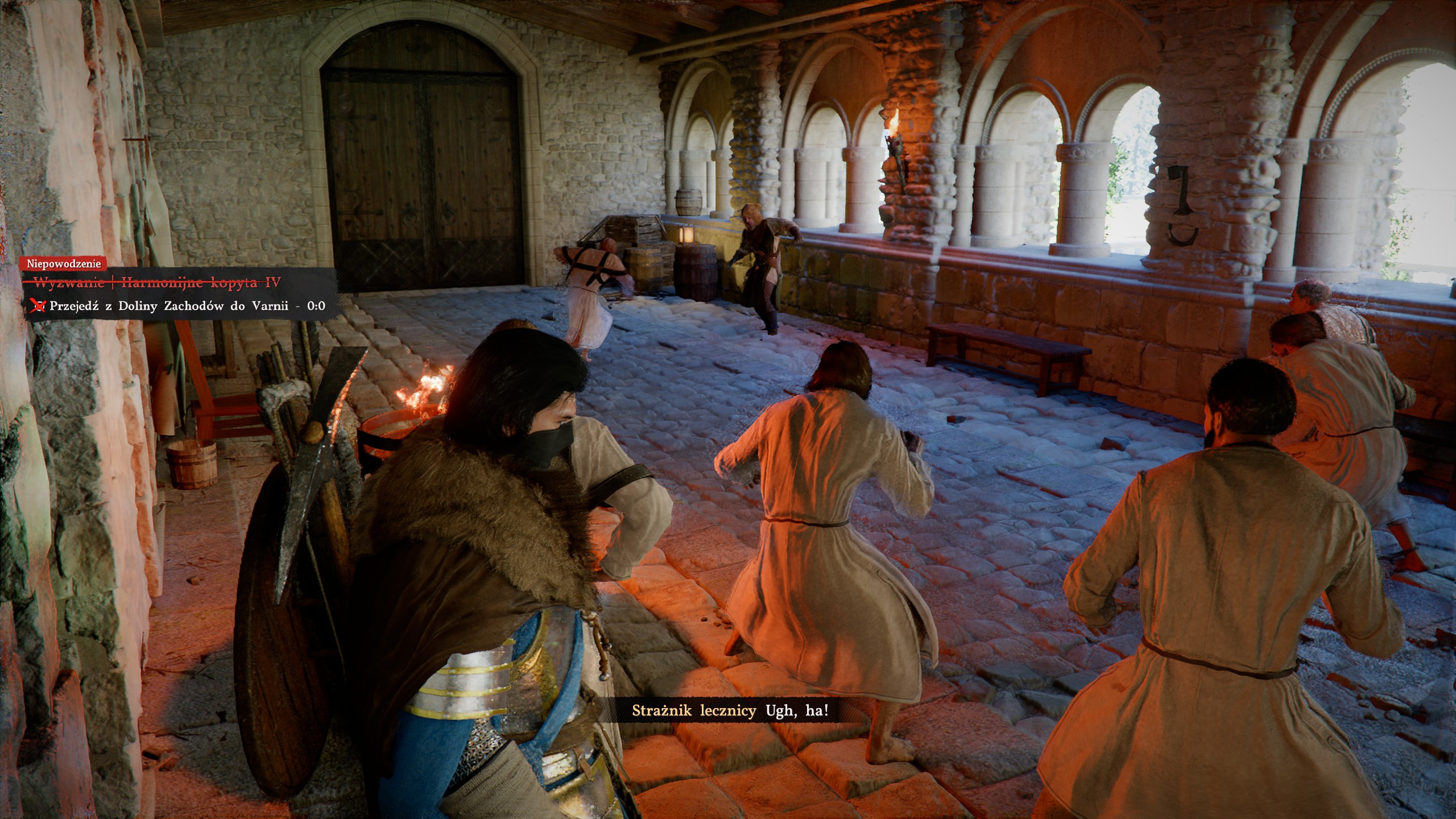 Crimson Desert - Znajome klątwy: towarzysz Szarogrzywy, lecznica, Halsius, infiltracja, skradanie