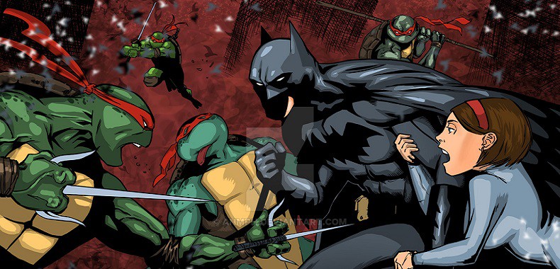 Comic-Con: Fikcja fanów staje się rzeczywistością. Powstaje crossover Batmana z TMNT