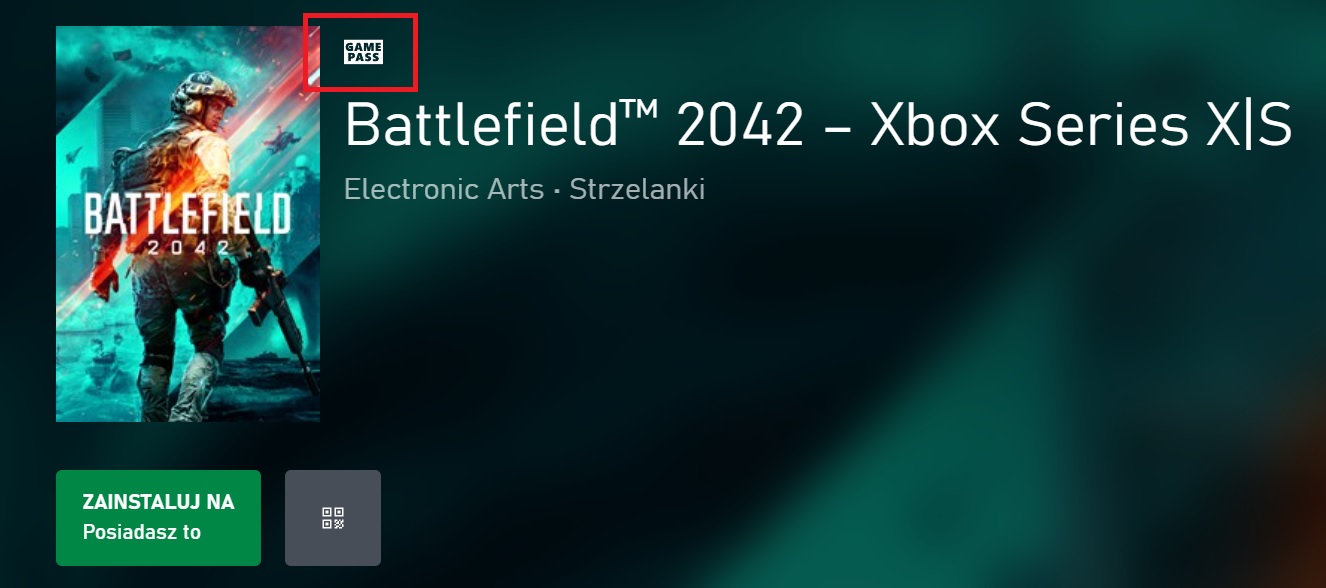 Battlefield 2042  Xbox Game Pass sklep