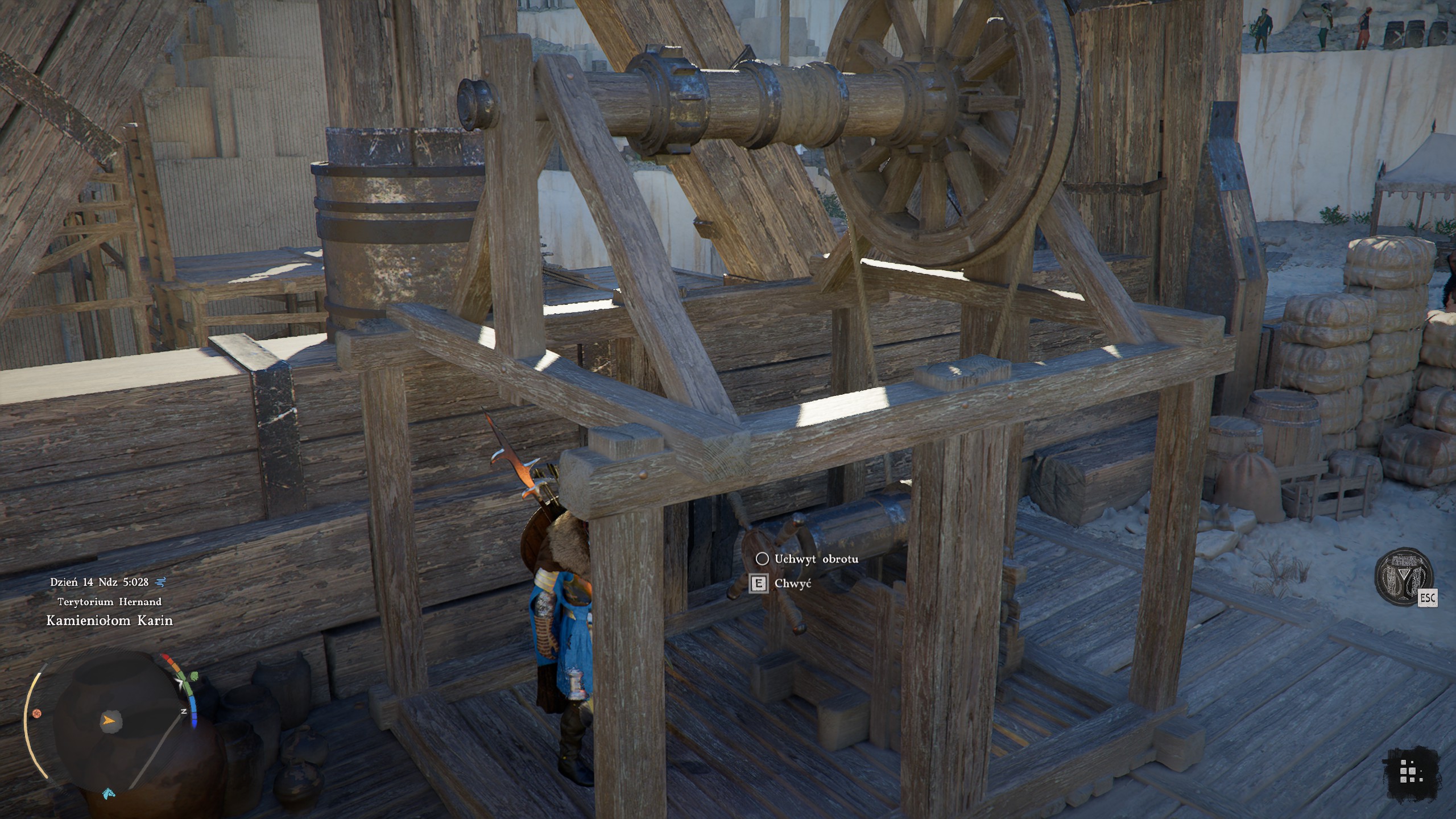 Crimson Desert - Pieczęć w kamieniu: operator dźwigu, przenoszenie