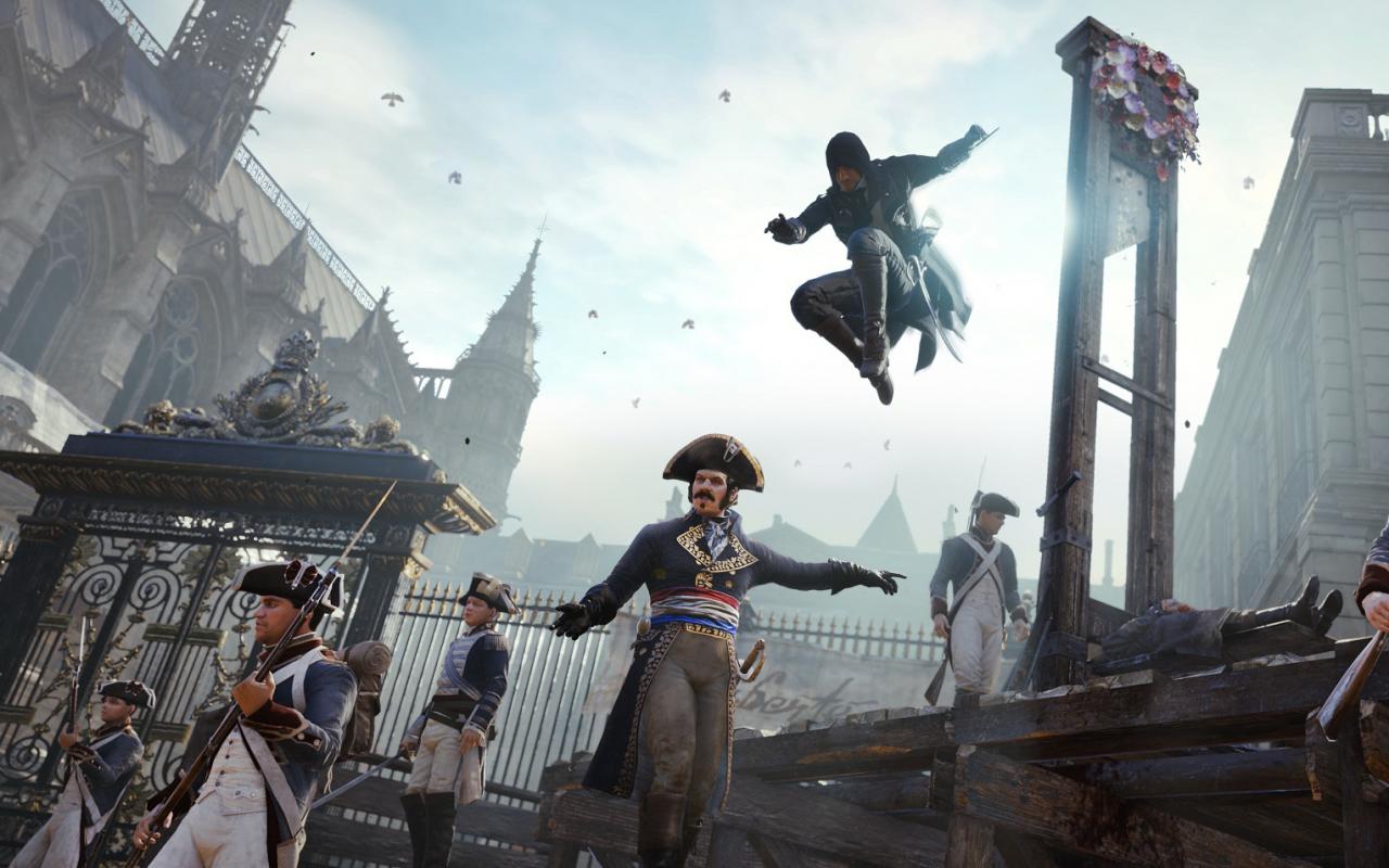 "Zaciera się granica między grą a filmem" - grafika w AC: Unity