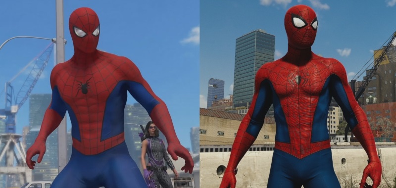 Spider-Man od Crystal Dynamics na bezpośrednim porównaniu z bohaterem od Insomniac Games