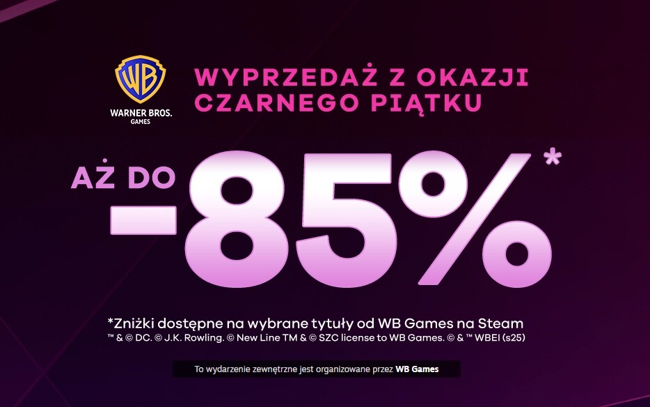 Steam zrobił KONKRETNY Black Week! Przeceny do -85% na dziesiątki świetnych tytułów
