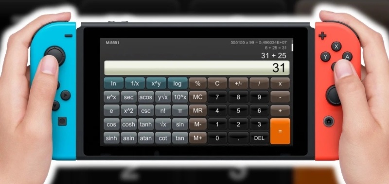 Nintendo Switch otrzyma kalkulator. Płatna aplikacja zaskakuje ceną
