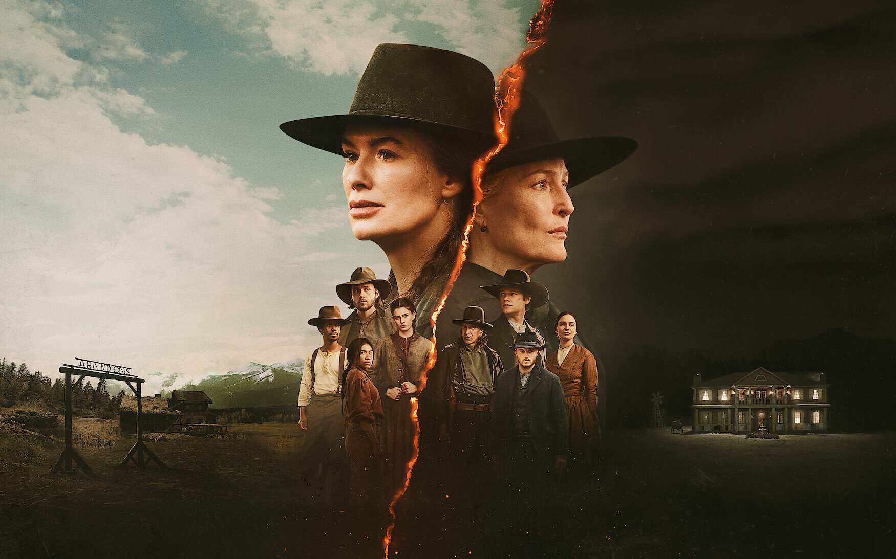 Odrzuceni (2025) - recenzja 1 sezonu serialu [Netflix]. Western z wielkim potencjałem, ale bez wizji