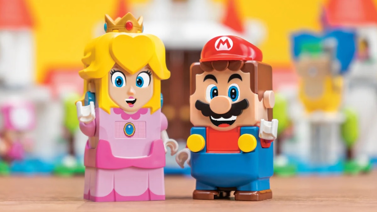 LEGO Peach i LEGO Mario 