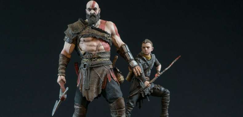 God of War z fantastyczną figurką. Kratos i Atreus w akcji