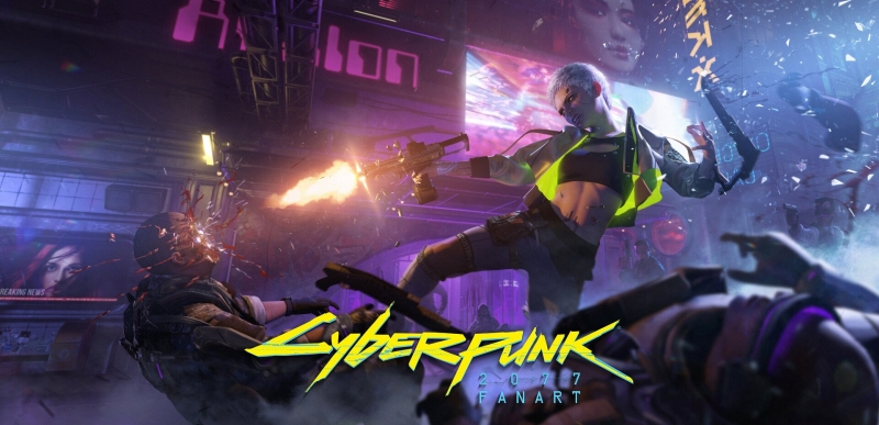 Wiedźmin x Cyberpunk 2077 na klimatycznych grafikach. To połączenie zachwyca