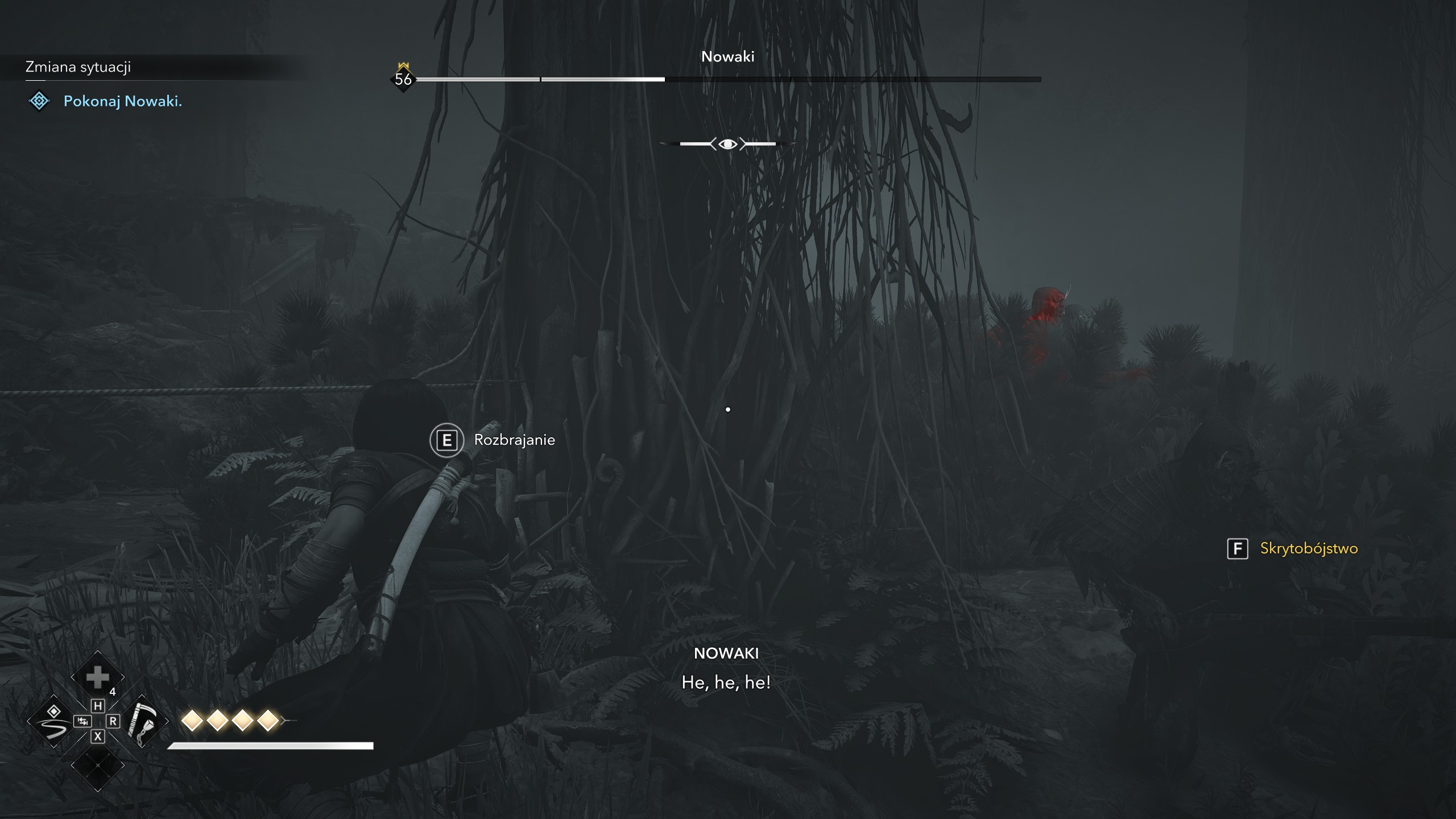 Assassin's Creed Shadows - Dom zabójczyni, Zmiana sytuacji: Eshima, pułapki, bagno, boss