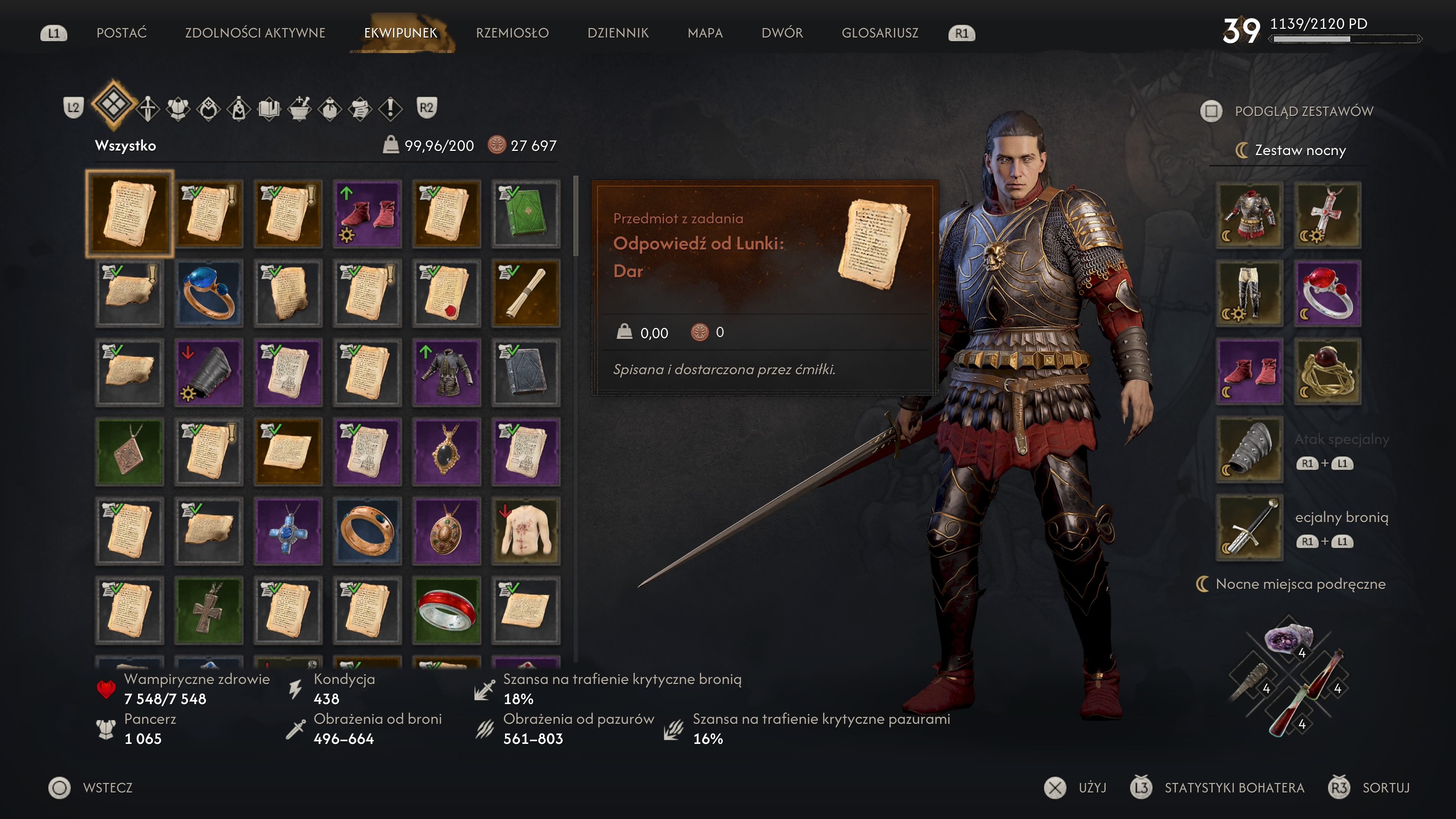 The Blood of Dawnwalker - Listy do Lunki: odpowiedzi, caryca Ćmiłek