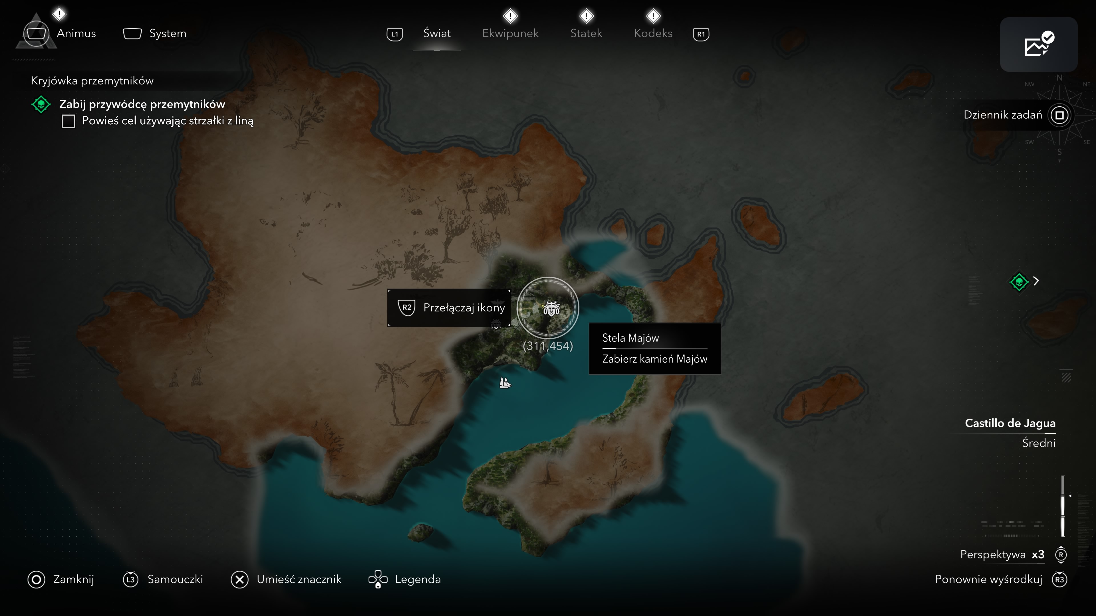 Assassin's Creed Black Flag Resynced - Stele Majów na Pinos Isle