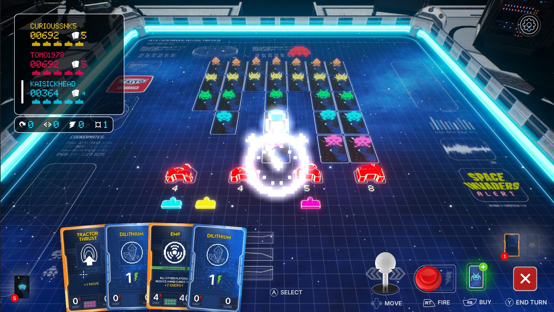 Space Invaders Deck Commander – The Board Game #1