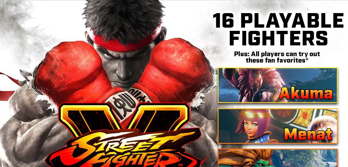 Street Fighter 5 oferowany za darmo przez prawie 2 tygodnie. 16 postaci i bonusy z DLC