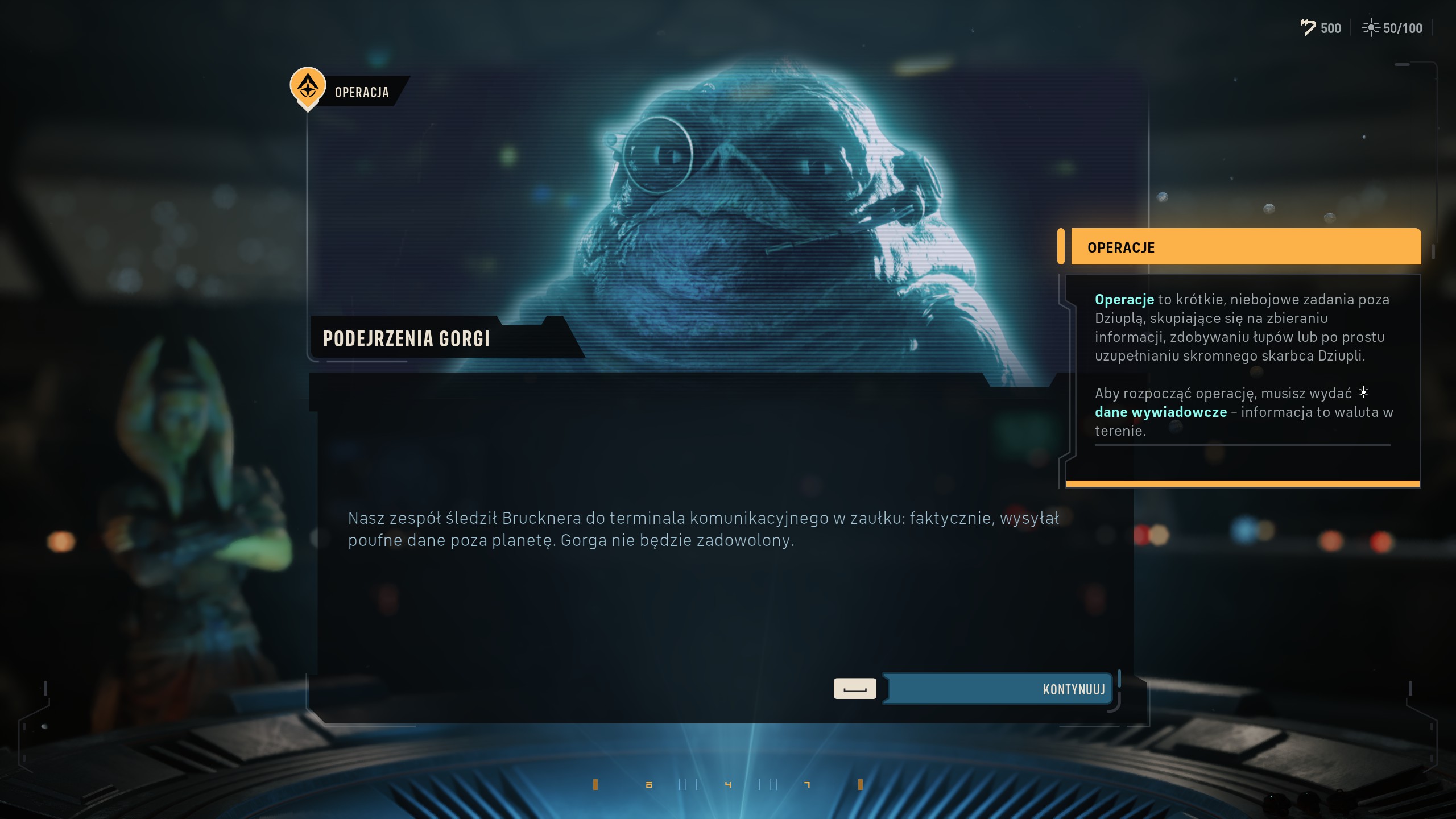 Star Wars Zero Company - Holostół: wybór misji taktycznych, operacji, cykle, wpływy w strefach