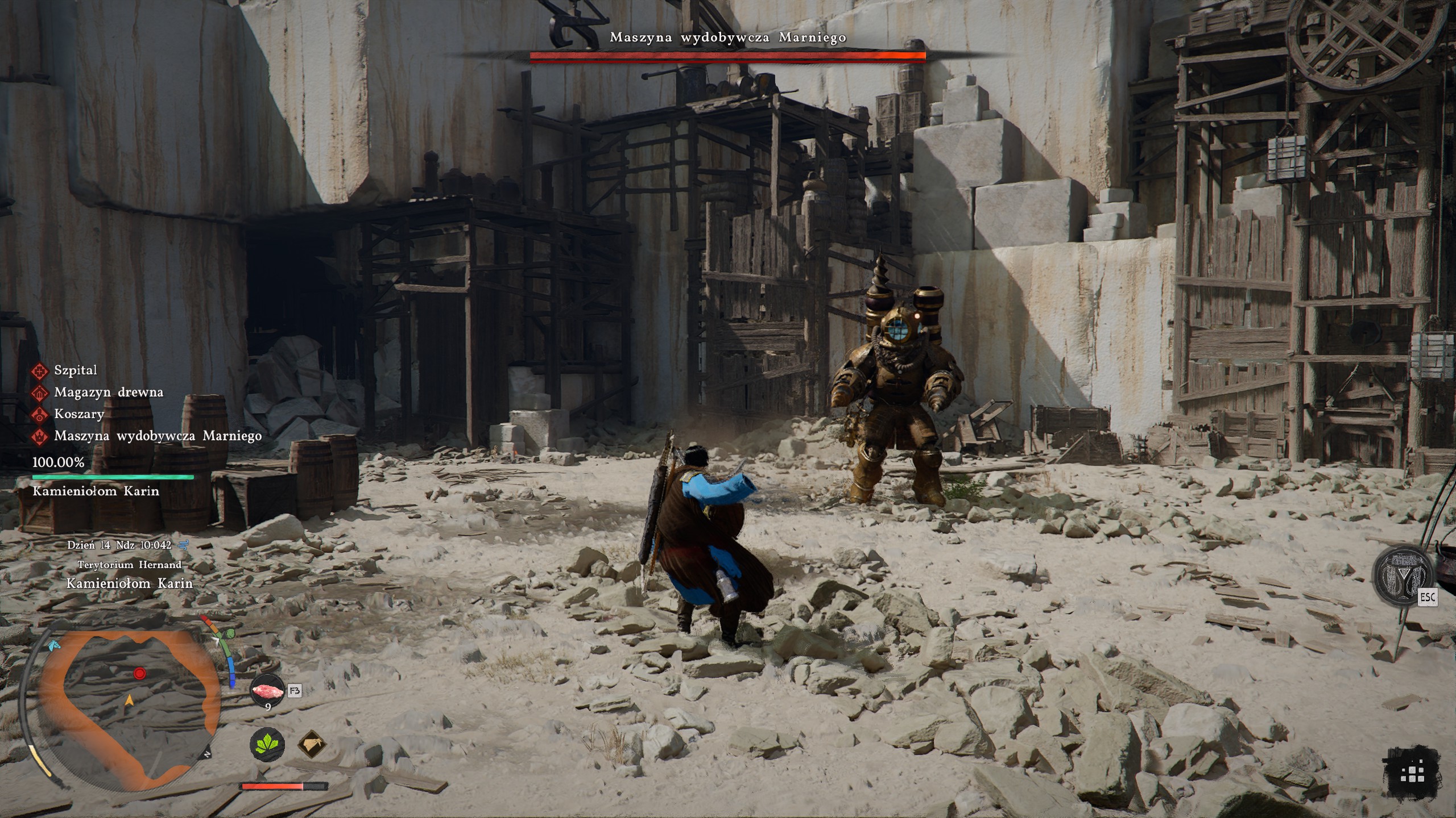 Crimson Desert - Zagarnięty kamieniołom: maszyna wydobywcza Marniego