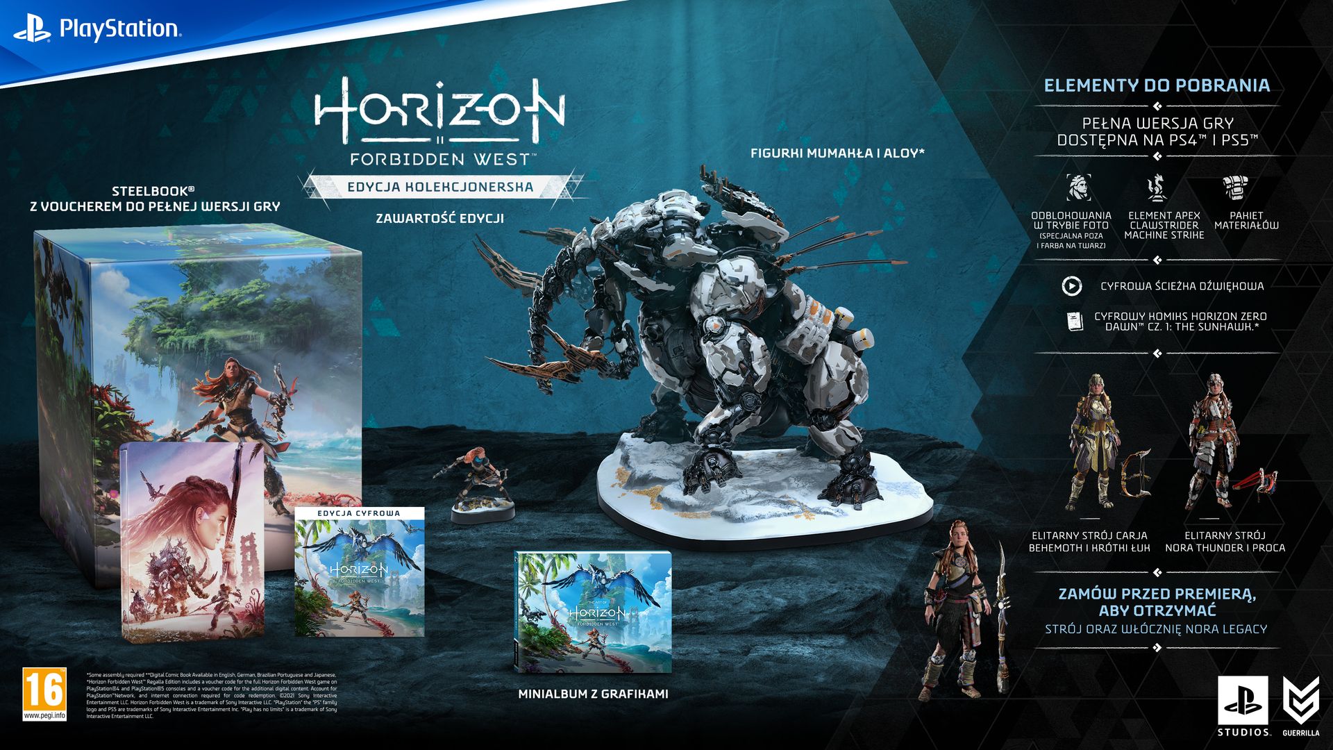 Promocja na edycje kolekcjonerskie God of War Ragnarok i Horizon Forbidden West - od 639 zł (rabat 160 zł)