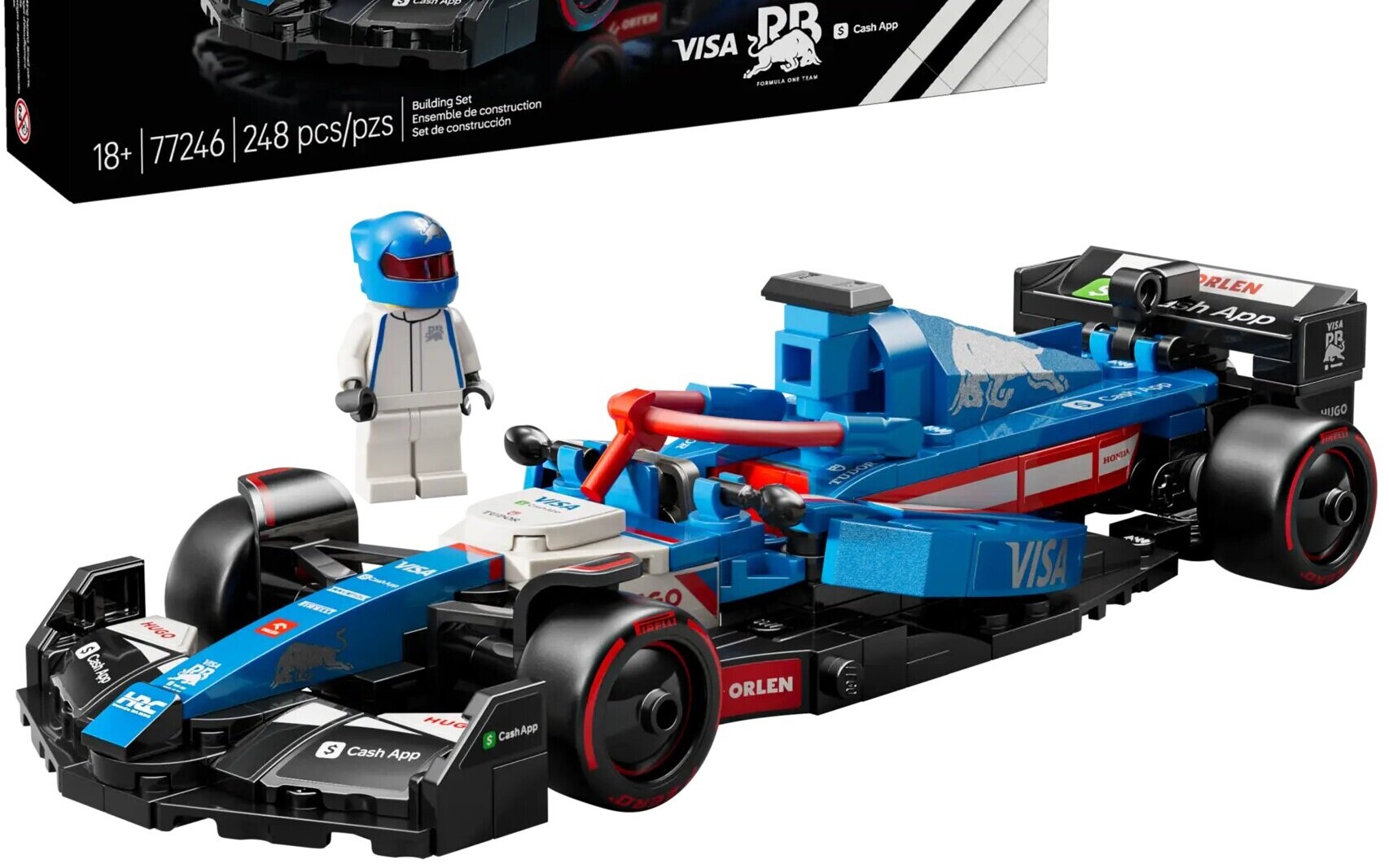 Zestaw LEGO dla fanów F1 - bolid Visa Cash Aapp RB VCARB 01 za 72 zł zamiast 119 zł + darmowa dostawa