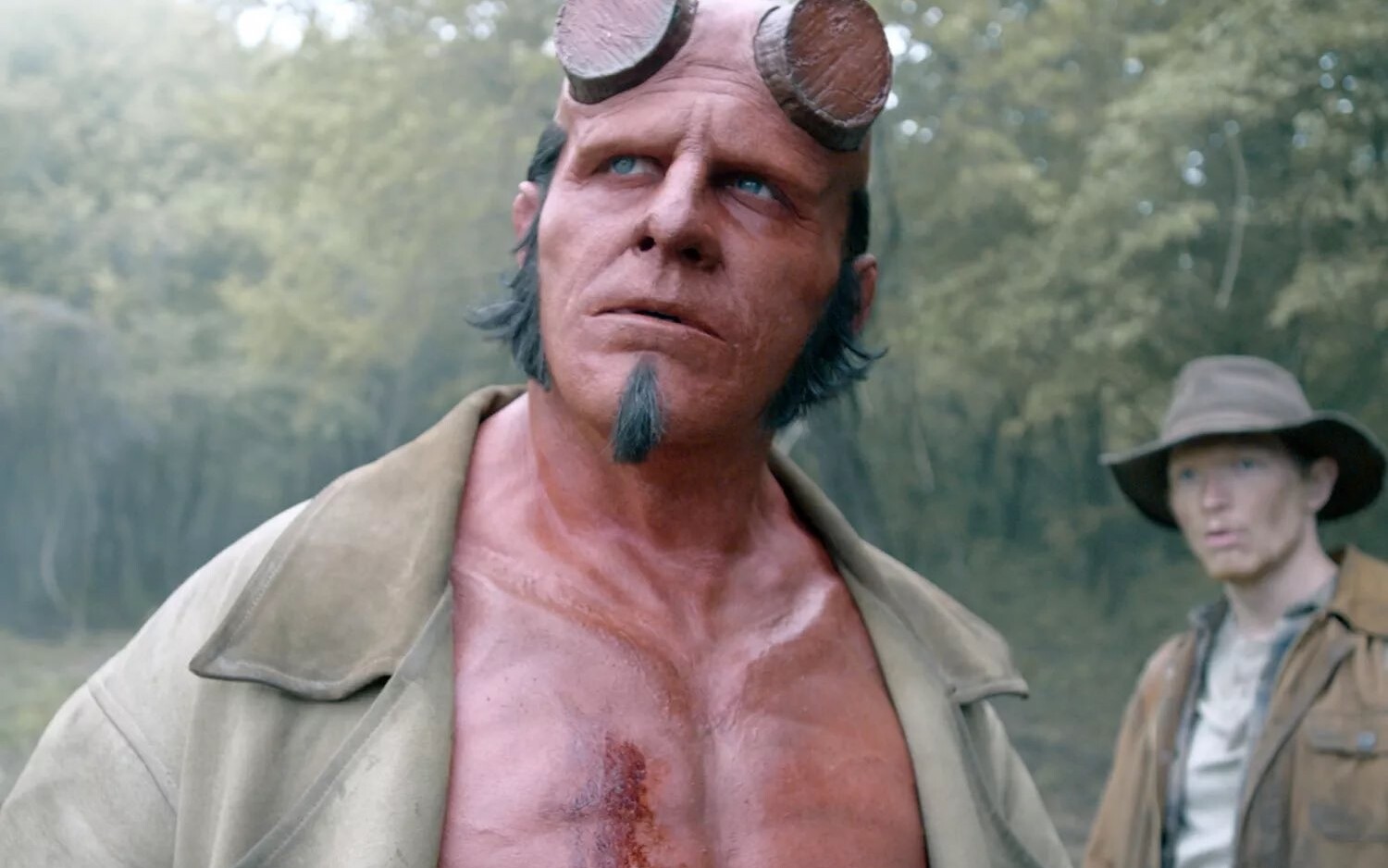 You won’t even have time to eat popcorn. Hellboy is a surprisingly short film.