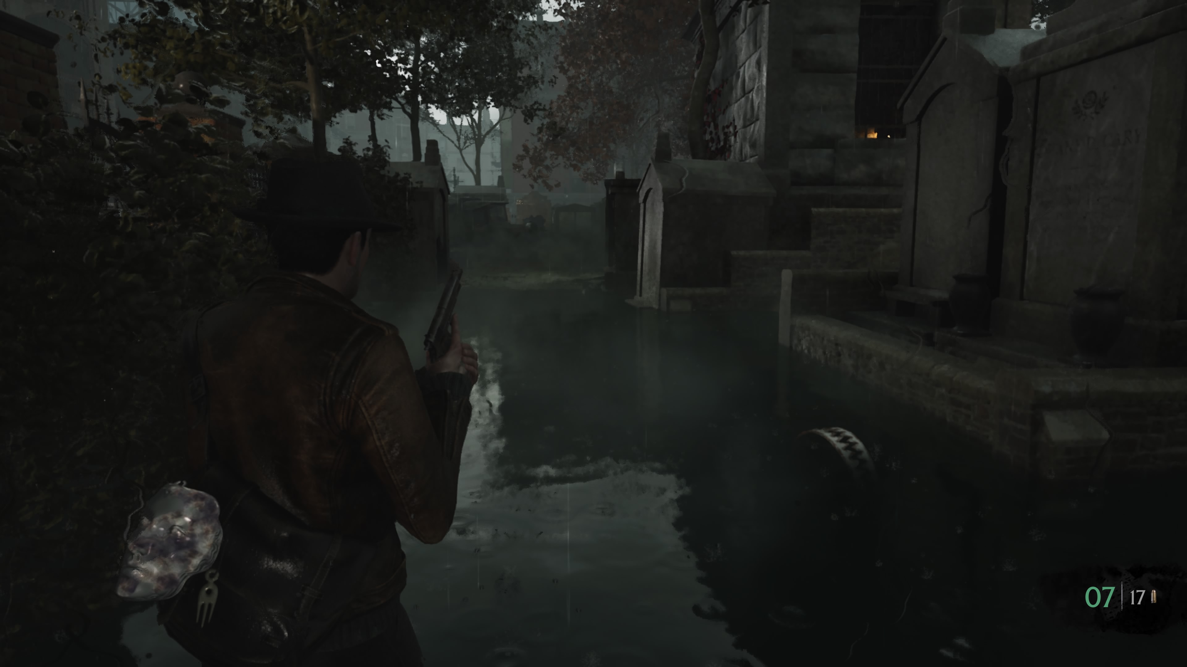 The Sinking City 2 - Droga do hotelu: kościół, cmentarz, benzyna, zębatki, strzelba, remiza, drukarnia