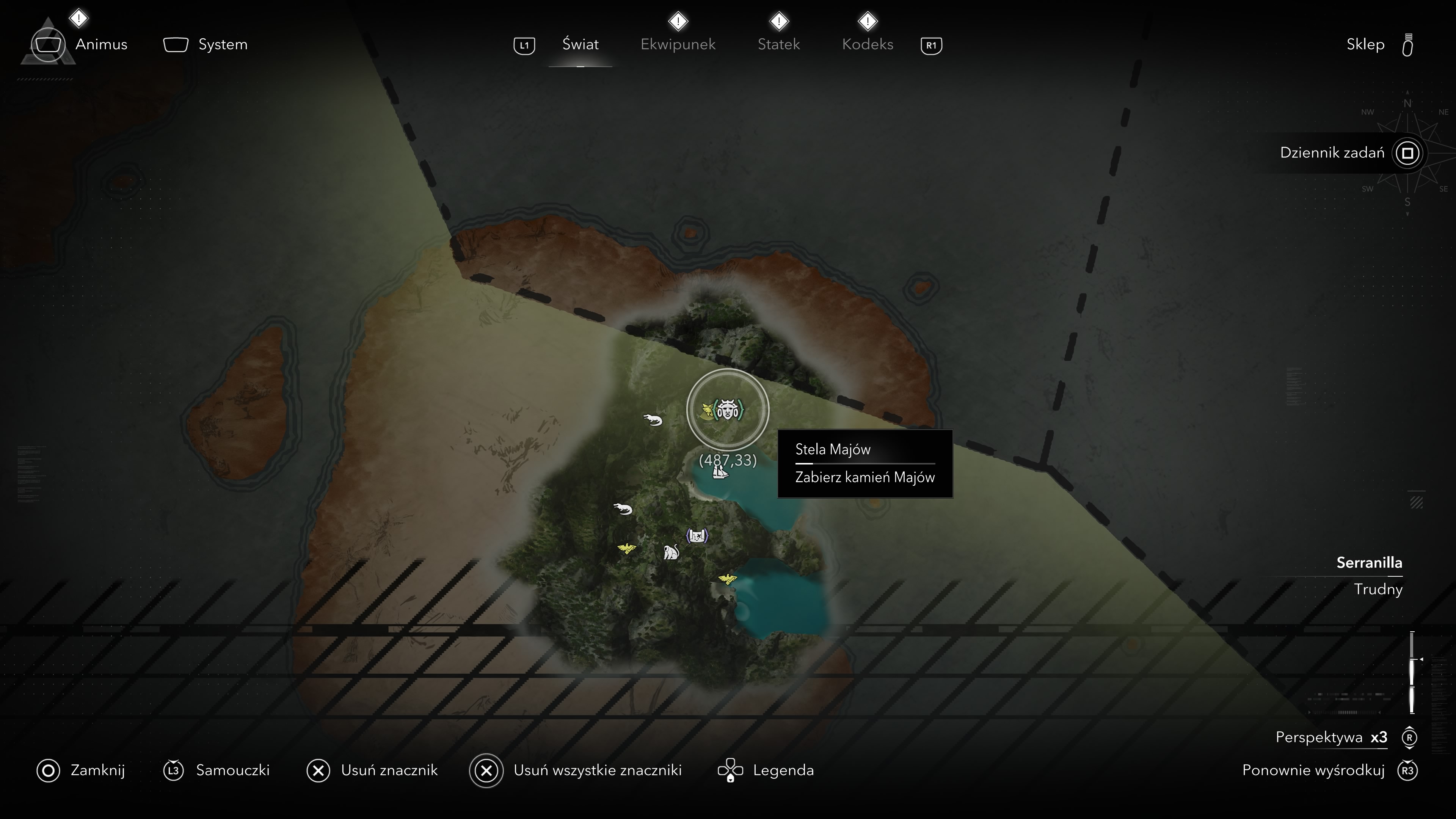 Assassin's Creed Black Flag Resynced - Stele Majów na Isla Providencia