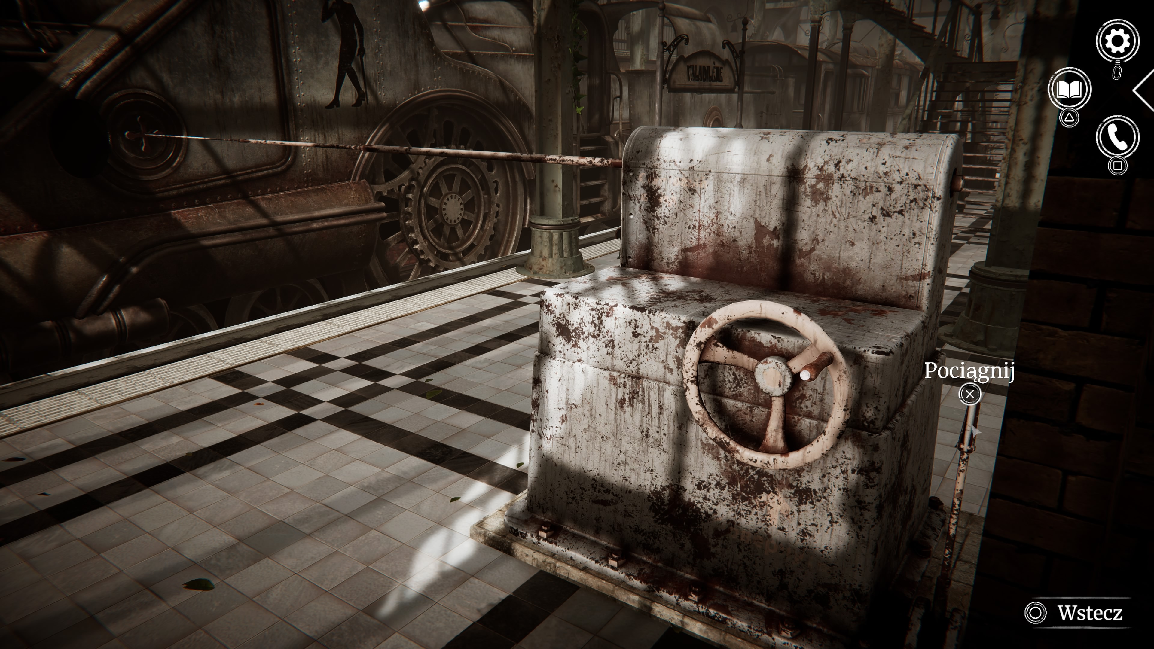 Syberia Remastered - Fabryka Voralbergów: montażownia, konduktor Oskar, peron, pociąg, bilet, przygoda czeka