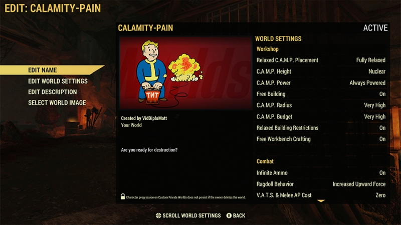 Fallout Worlds zapewni oczekiwane atrakcje w Fallout 76. Gracze w końcu stworzą własne serwery
