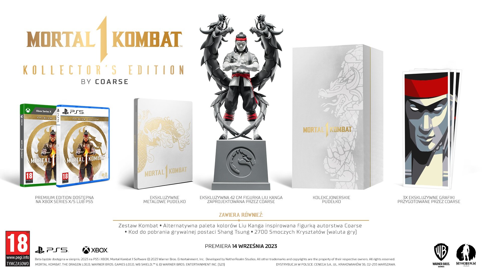 Pre-ordery na Mortal Kombat 1 i edycję kolekcjonerską na PS5/Xbox Series X/Nintendo Switch - od 1299 zł