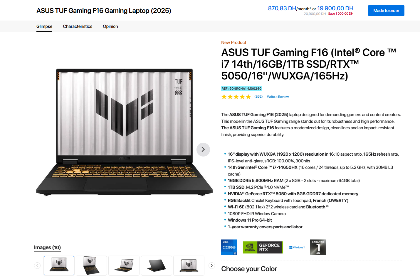 RTX 5050 w laptopie