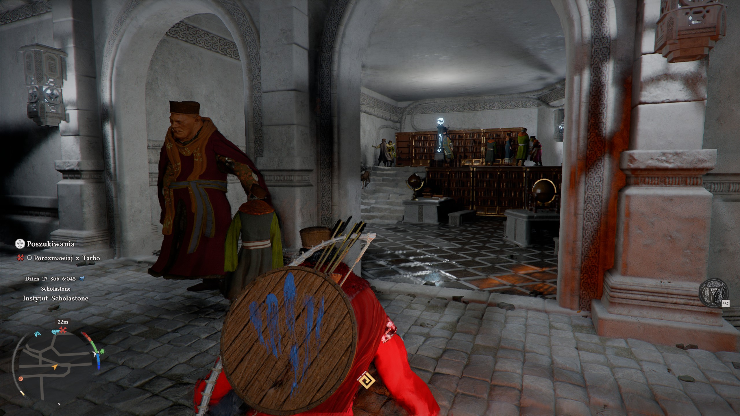 Crimson Desert - Zaginiona zakazana księga, Poszukiwania: złodziej, Grunil, Javier, Raphael, Anselmo, Tarho