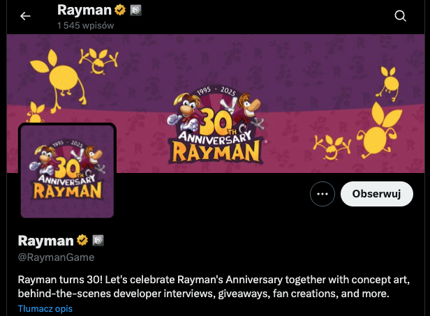 Rayman 30 lecie