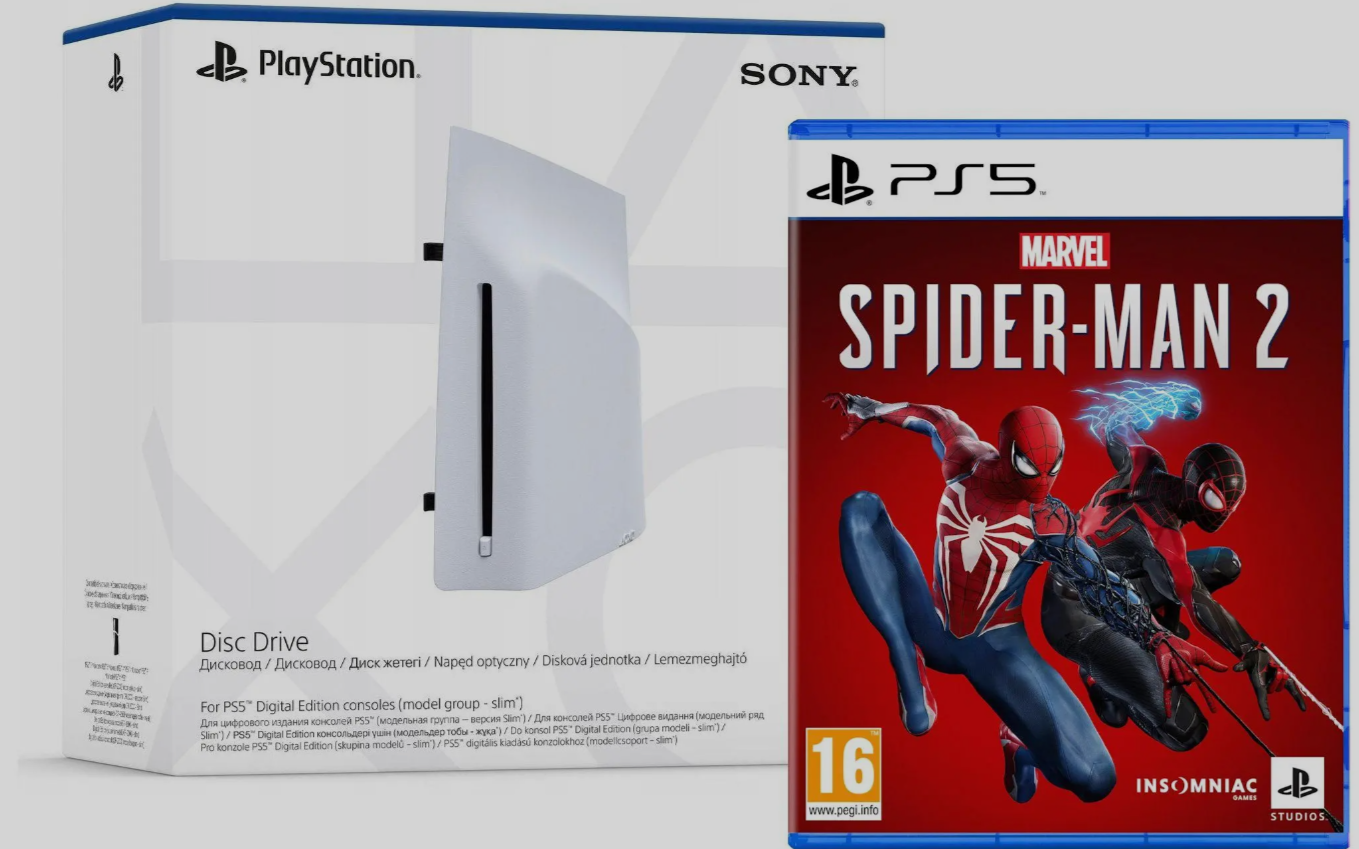 Napęd do konsol PS5 za wyższą kwotę - od 799 zł w jednym sklepie + gra Spider-Man 2