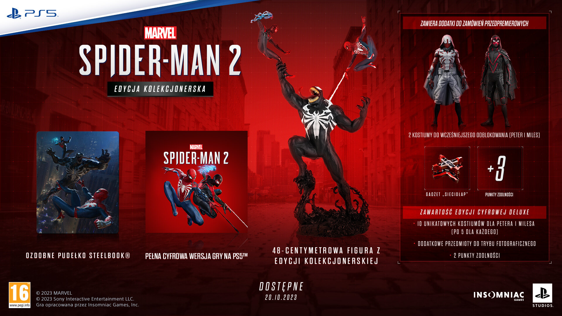 Pre-ordery na Edycje Kolekcjonerskie Spider-Man 2, Starfield, AC Mirage, Avatar Frontiers of Pandora