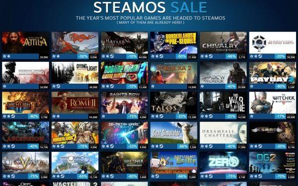 Steam zaprasza na promocję - Big Steam OS Sale