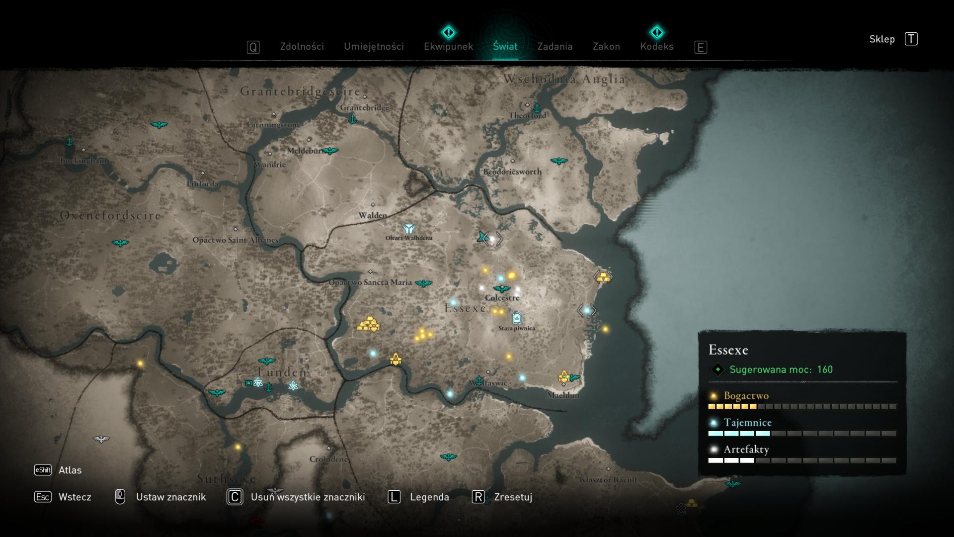 Assassin's Creed Valhalla - Sciropescire, Cent, Essexe, Asgard (Przeklęte miejsca)