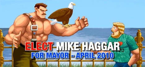 Mike Haggar na burmistrza!