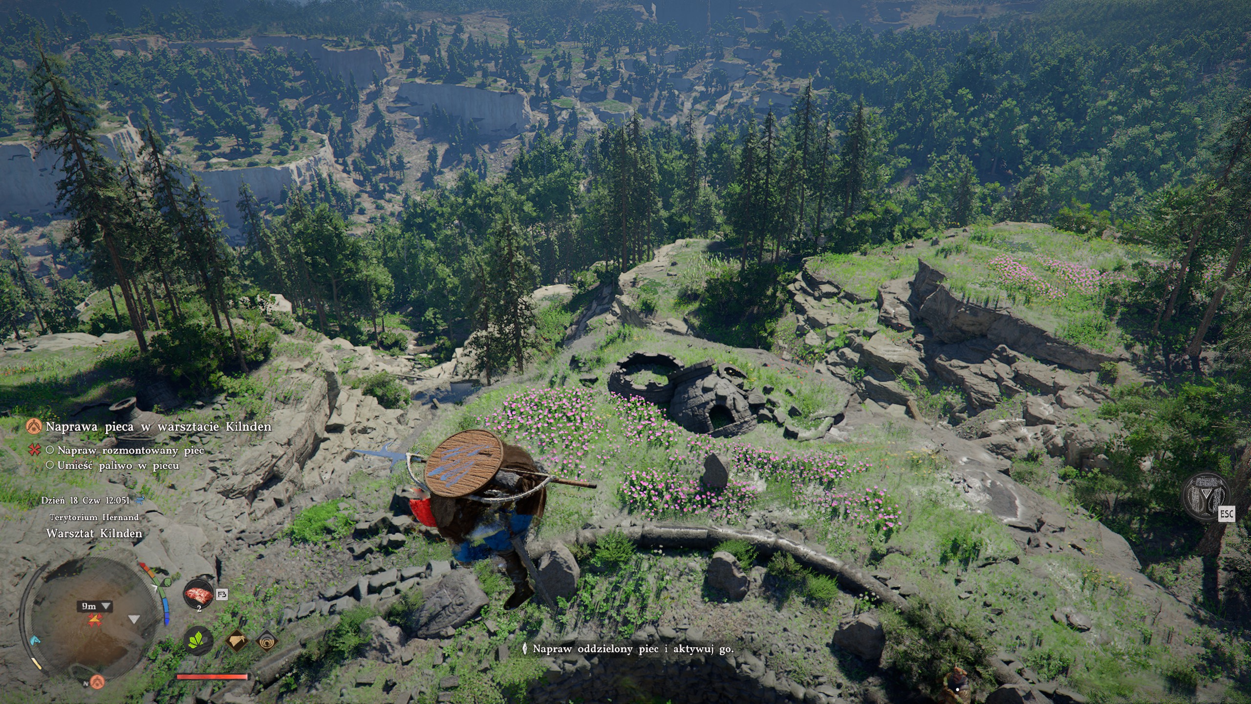 Crimson Desert - Warsztat Klinden: Grimnir, naprawa pieca, pradawny generator, odłączony, rozmontowany, paliwo