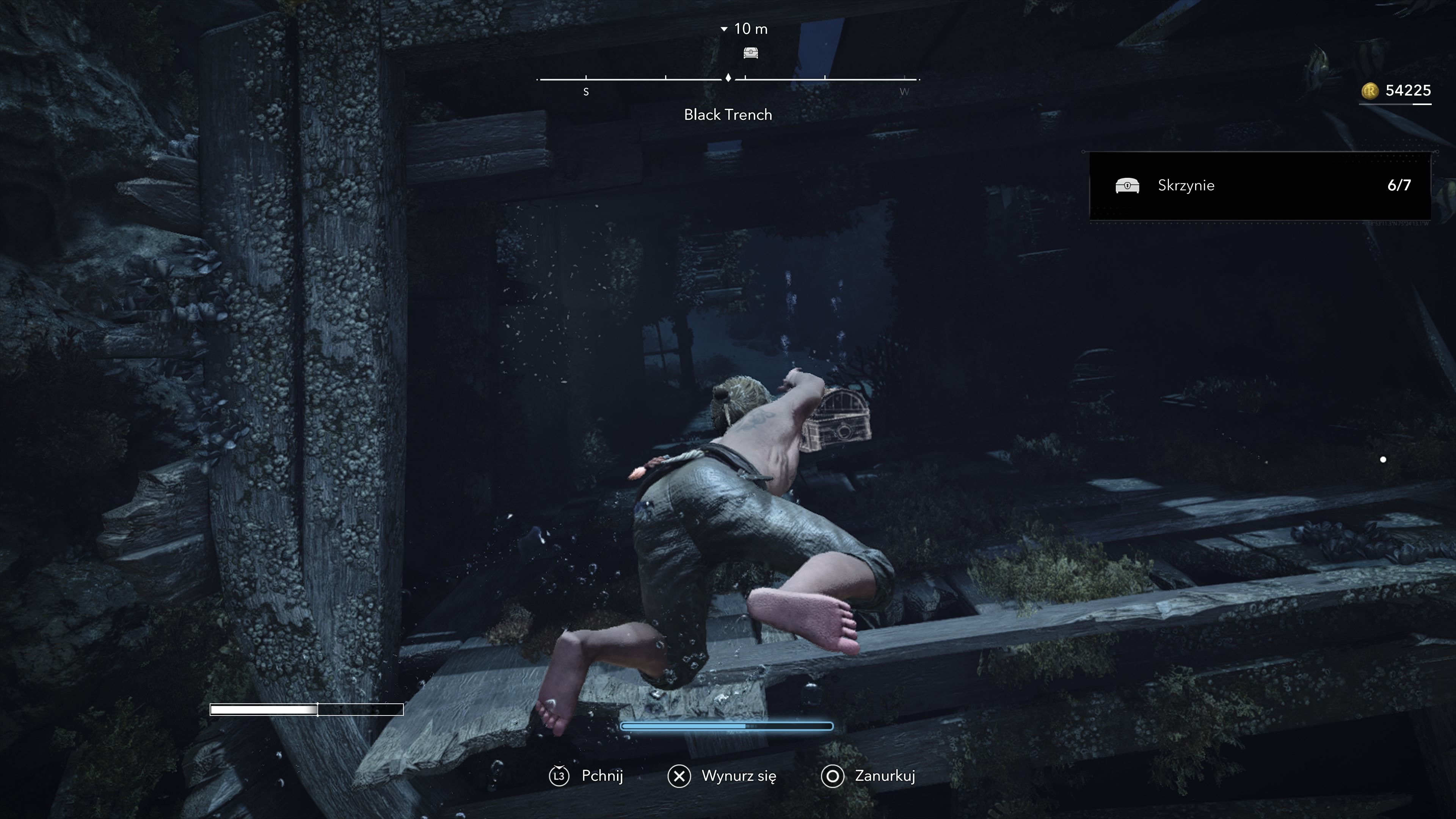 Assassin's Creed Black Flag Resynced - Wrak Black Trench: skrzynie i sekrety