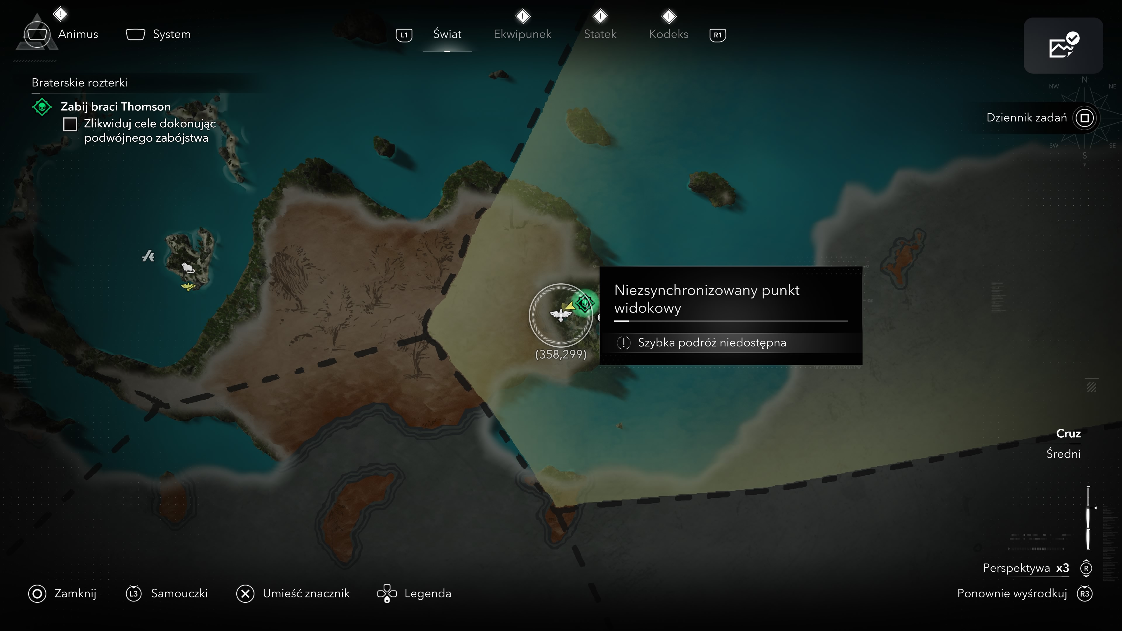 Assassin's Creed Black Flag Resynced - Wieże synchronizacyjne, punkty widokowe na Wielki Kajman