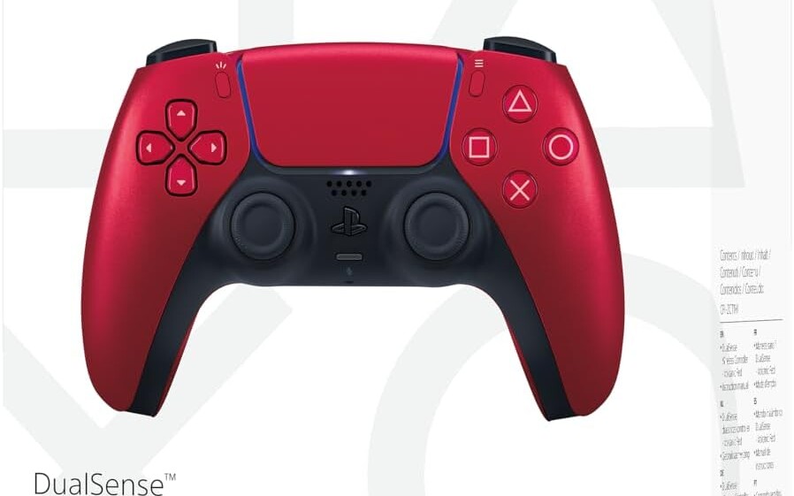 Czerwony Volcanic Red lub Cosmic Red pad Dualense do PS5 i PC poniżej 280 zł