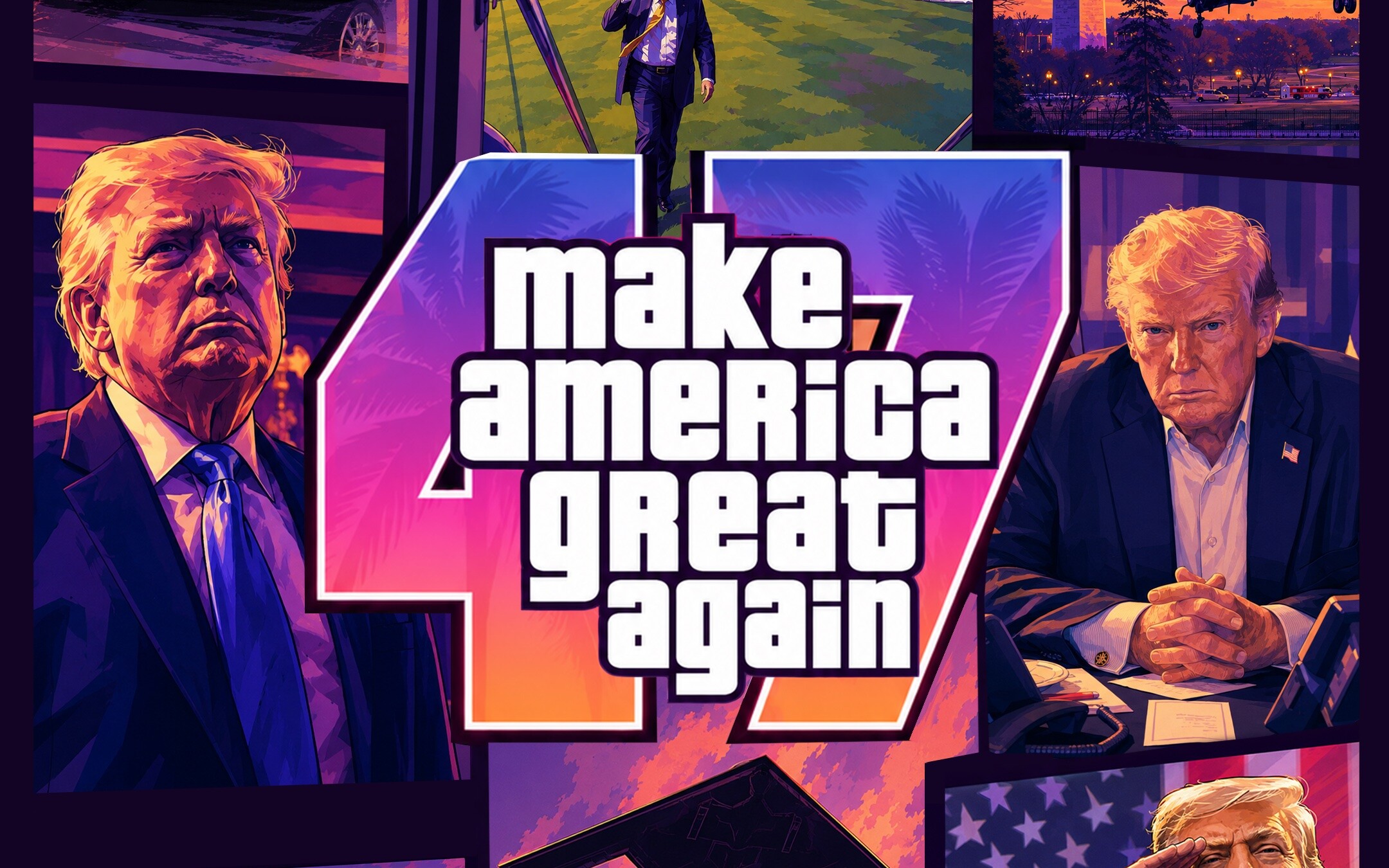 Biały Dom wykorzystuje okładkę GTA 6 do promocji Trumpa. Gracze: 