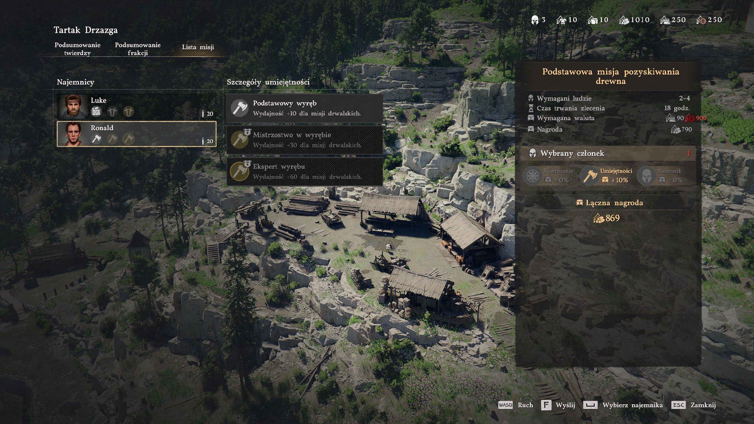 Crimson Desert - Wykonywanie misji przez towarzyszy (kompanów), zarządzanie zasobami, ulepszanie obozu