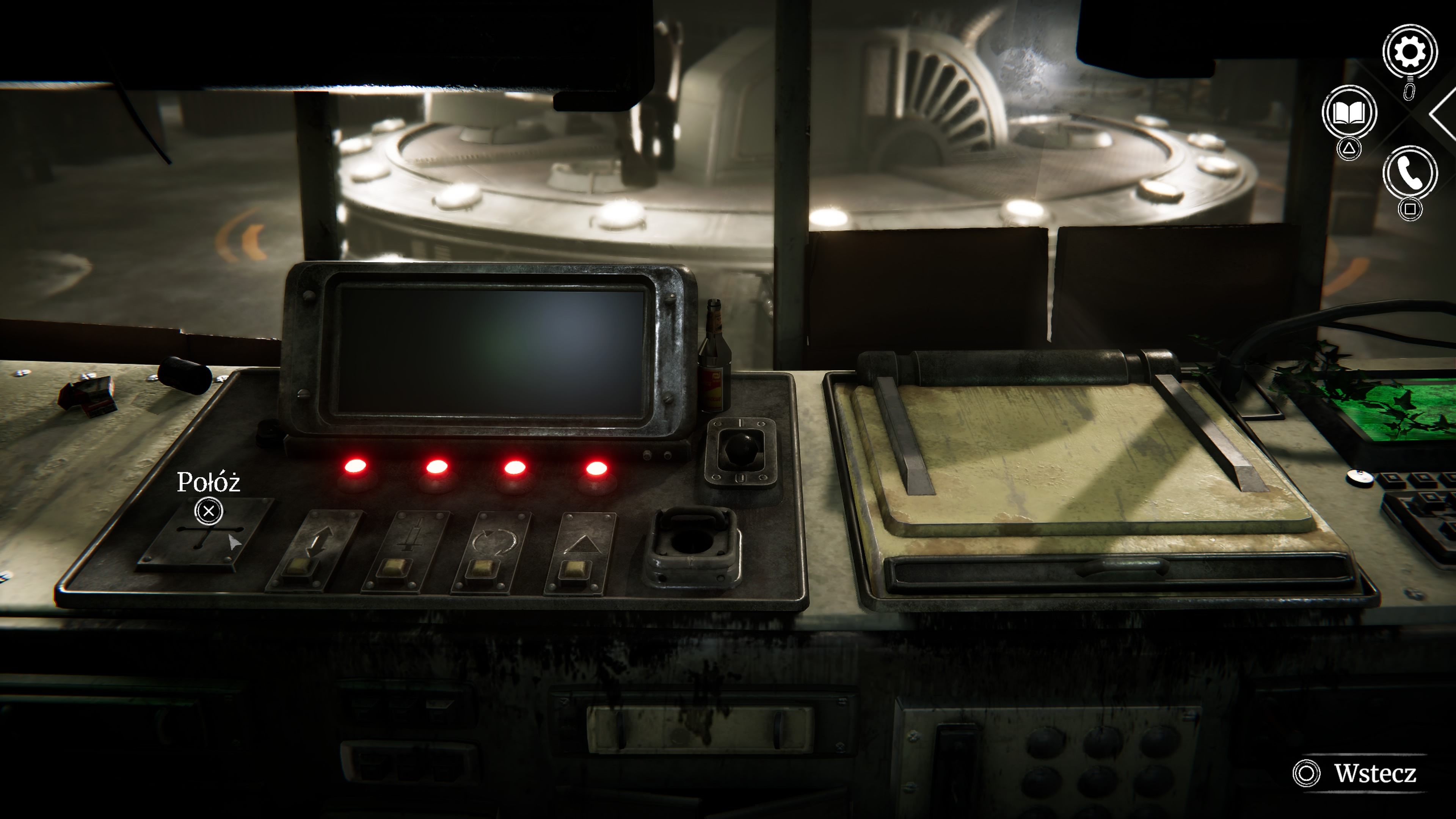 Syberia Remastered - Kosmodrom: pijany żołnierz, Borys, maszyna, sterowiec, platforma startowa, konsola